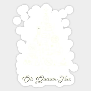 Oh Quarantree  Funny Quarantine Christmas Xmas Tree 2020 Sticker